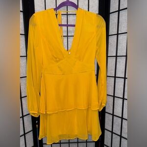 BCBGeneration Vibrant Yellow Blouse